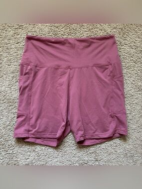 Blush Pink 5" Biker Shorts (L/XL)